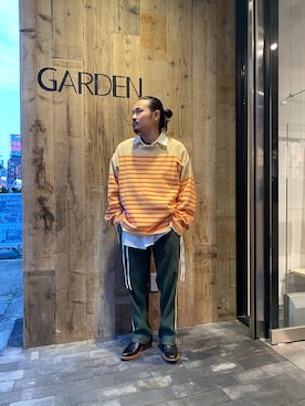 「saby（サバイ）のアイテム」を使った、森本さん（メンズ・160cm）の春コーディネート