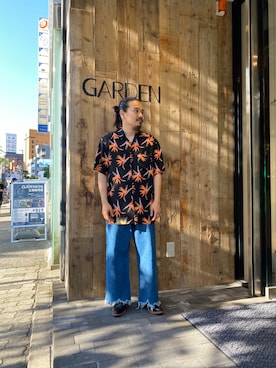 「CLAMP（クランプ）のアイテム」を使った、森本さん（メンズ・160cm）の春コーディネート