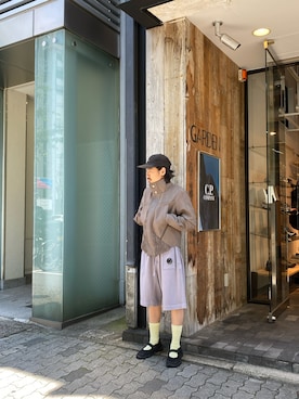 「KIKO KOSTADINOV（キコ コスタディノフ）のアイテム（その他アウター）」を使った、森本さん（メンズ・160cm）の夏コーディネート