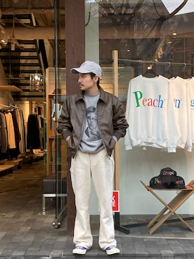 森本さん（メンズ・160cm）の冬コーディネート