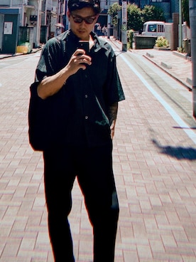「Carhartt WIP（カーハートダブリューアイピー）のアイテム（スラックス）」を使った、foolさん（メンズ・173cm）の夏コーディネート