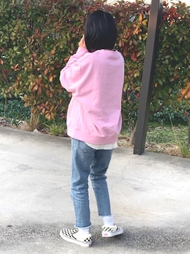 「BLACK BY MOUSSY（ブラックバイマウジー）のアイテム」を使った、kankitsu🍊さん（キッズ・144cm）の冬コーディネート