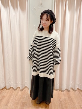 「ボーター」｜あんころさん（レディース・148cm）の冬コーディネート