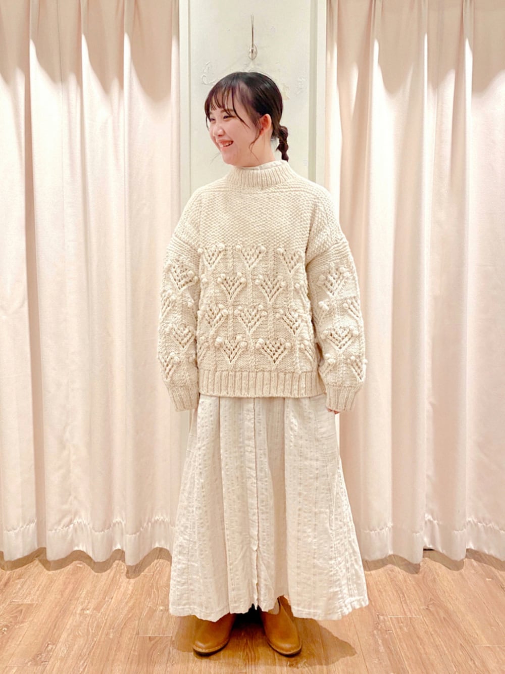 TSUHARU by Samansa Mos2 ペルーニット柄編みプルオーバー TSUHARU by Samansa Mos2（ツハルバイサマンサモスモス）の