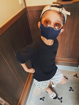 「アイテム（サンダル）」を使った、shichanさん（キッズ・120cm）の夏コーディネート