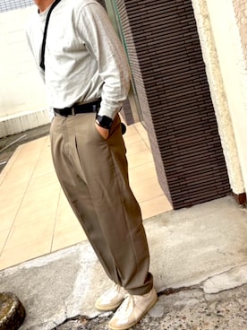 「ARC'TERYX（アークテリクス）のアイテム（ショルダーバッグ）」を使った、やぬ(相互)さん（メンズ・180cm）の秋コーディネート