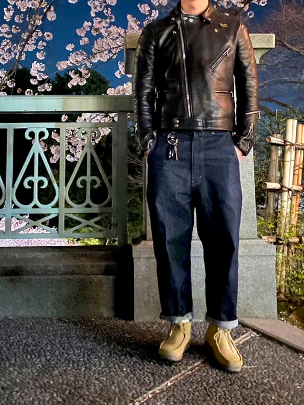 やぬ(相互)｜Lewis Leathersのライダースジャケットを使った