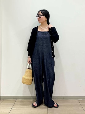 「アイテム（ネックレス）」を使った、わたさん（レディース・156cm）の夏コーディネート