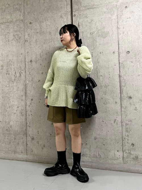 BRILL カラフルスパンコール ニットセーター Fサイズ ニット セーター デイリーカラフルスパンコールラメニット