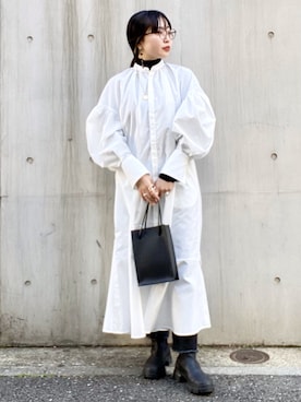 「KBF（ケイビーエフ）のアイテム（パンツ）」を使った、わたさん（レディース・156cm）の秋コーディネート