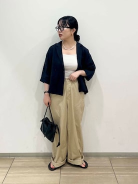 「アイテム（その他アウター）」を使った、わたさん（レディース・156cm）の夏コーディネート