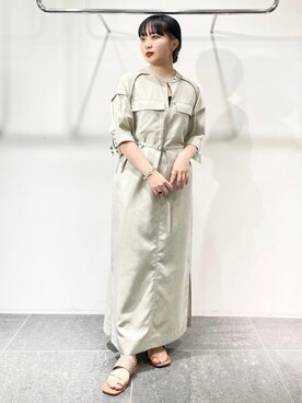「KBF+」｜「アイテム（ワンピース/ドレス）」を使った、わたさん（レディース・156cm）の夏コーディネート