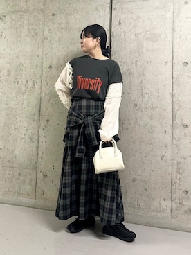 「着まわしコーデ」｜わたさん（レディース・156cm）の春コーディネート