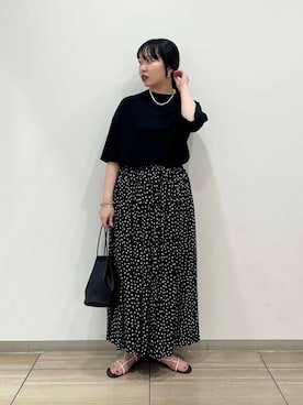 「アイテム（アクセサリー）」を使った、わたさん（レディース・156cm）の夏コーディネート