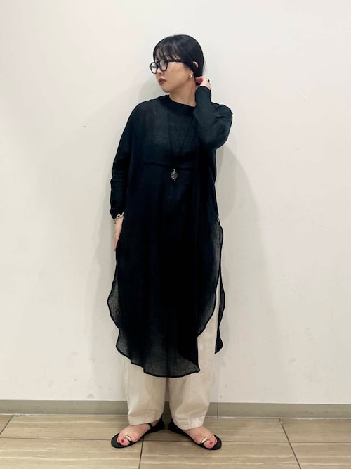 コットンクロップドパンツ