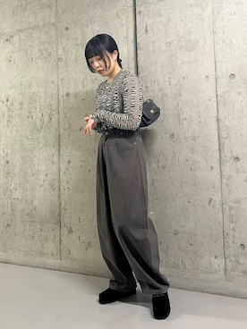 「アイテム（シュシュ）」を使った、わたさん（レディース・156cm）の夏コーディネート