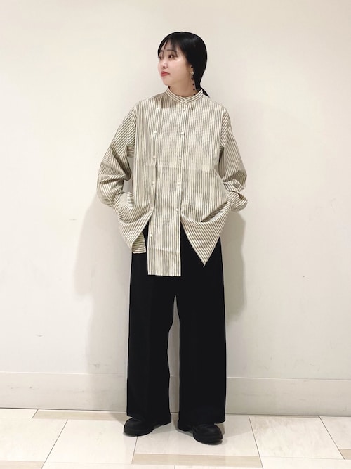 KBF マルチストライプデザインシャツ