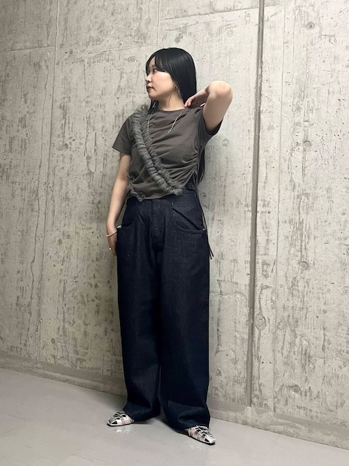 エリザベッタフランキ　ネイビー ＥＦロゴ ベルト Women's Belts outlet designed by Elisabetta Franchi