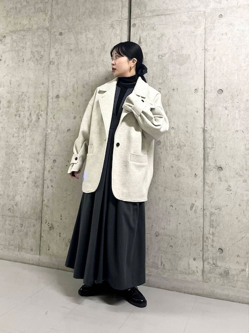 セール】『2サイズ展開』キーネックBIGプリーツジャンパースカート