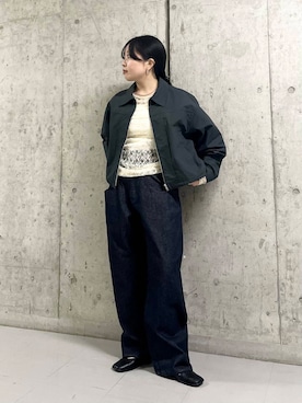 「KBF（ケイビーエフ）のアイテム（ジャケット/アウター）」を使った、わたさん（レディース・156cm）の春コーディネート