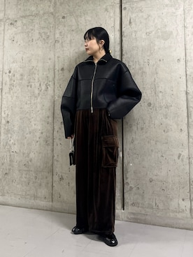 「アイテム（財布/小物）」を使った、わたさん（レディース・156cm）の秋コーディネート