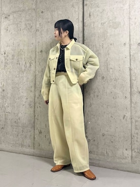 「アイテム（シュシュ）」を使った、わたさん（レディース・156cm）の夏コーディネート