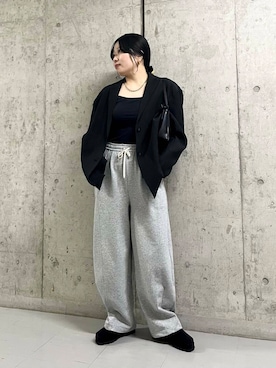 「KBF（ケイビーエフ）のアイテム（ジャケット/アウター）」を使った、わたさん（レディース・156cm）の春コーディネート
