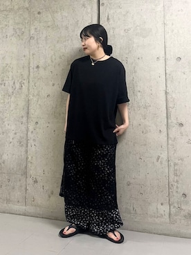 「KBF（ケイビーエフ）のアイテム」を使った、わたさん（レディース・156cm）の夏コーディネート