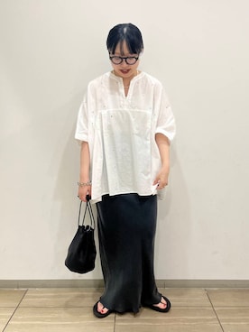 「SMELLY（スメリー）のアイテム（アクセサリー）」を使った、わたさん（レディース・156cm）の夏コーディネート