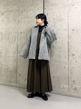 「KBF（ケイビーエフ）のベストセパレートワンピース（ワンピース）」を使った、わたさん（レディース・156cm）の冬コーディネート