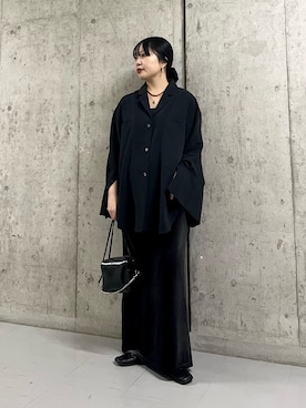 「アイテム（ヘアゴム）」を使った、わたさん（レディース・156cm）の冬コーディネート