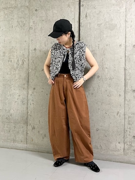 「SMELLY（スメリー）のアイテム（ピアス（両耳用））」を使った、わたさん（レディース・156cm）の夏コーディネート