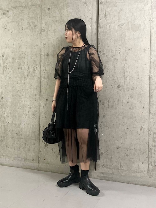 セール】パワースリーブチュールワンピース（ワンピース）｜KBF