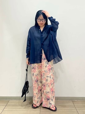 「SMELLY（スメリー）のアイテム（アクセサリー）」を使った、わたさん（レディース・156cm）の夏コーディネート