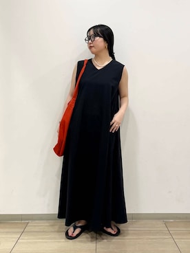 「SMELLY（スメリー）のアイテム」を使った、わたさん（レディース・156cm）の夏コーディネート