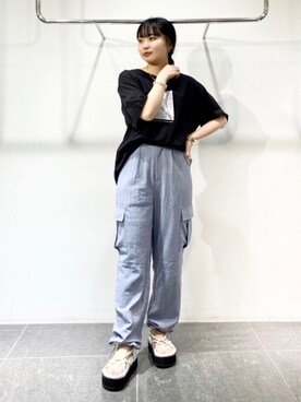 「KBF+」｜「アイテム（パンツ）」を使った、わたさん（レディース・156cm）の夏コーディネート