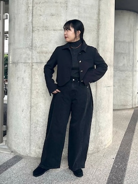 「秋服」｜「アイテム（その他アウター）」を使った、わたさん（レディース・156cm）の秋コーディネート