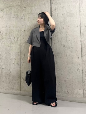 「KBF（ケイビーエフ）のアイテム」を使った、わたさん（レディース・156cm）の夏コーディネート