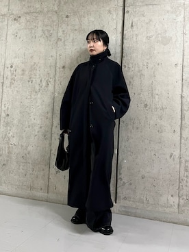 「アイテム（ステンカラーコート）」を使った、わたさん（レディース・156cm）の秋コーディネート