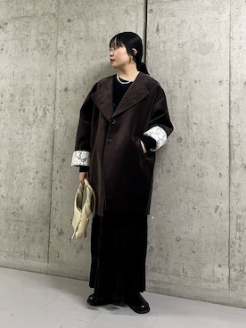 「アイテム（ネックレス）」を使った、わたさん（レディース・156cm）の秋コーディネート