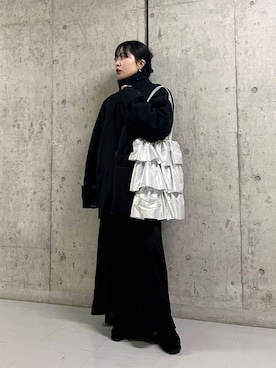 「アイテム（ステンカラーコート）」を使った、わたさん（レディース・156cm）の秋コーディネート
