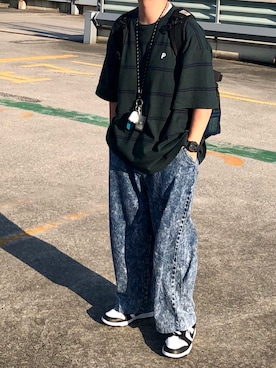 「SILVER BULLET（シルバーバレット）のアイテム（パンツ）」を使った、ＴａＫｕ🥑さん（メンズ・164cm）の夏コーディネート