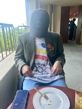 「NEW ERA（ニューエラ）の【日本未発売】NEW ERA(ニューエラ)/9TWENTY MLB CORE CLASSIC 限定 メジャーリーグ べースボール ロゴキャップ MLB公式 チームロゴネームタグ アジャスター付 サイズ調整可能（キャップ、グレー系）」を使った、ＴａＫｕさん（メンズ・164cm）の春コーディネート