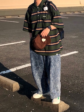 「SILVER BULLET（シルバーバレット）のアイテム（パンツ）」を使った、ＴａＫｕ🥑さん（メンズ・164cm）の春コーディネート