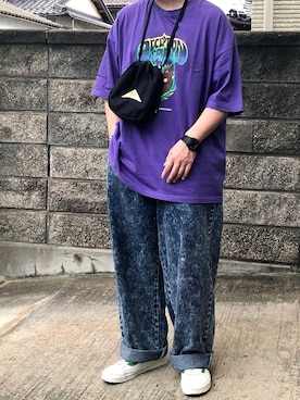 「SILVER BULLET（シルバーバレット）のアイテム（パンツ）」を使った、ＴａＫｕ🥑さん（メンズ・168cm）の夏コーディネート