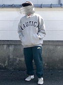 NAUTICA/ノーティカ Arch Logo Sweat Hoodie/アーチロゴスウェット ...