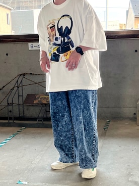 「SILVER BULLET（シルバーバレット）のアイテム（パンツ）」を使った、ＴａＫｕ🥑さん（メンズ・164cm）の夏コーディネート