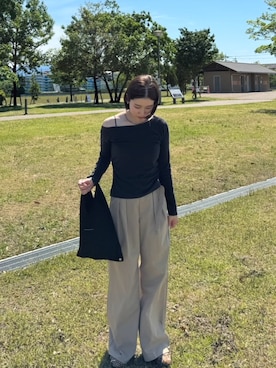 「MM6 Maison Margiela（ｴﾑｴﾑｼｯｸｽ ﾒｿﾞﾝ ﾏﾙｼﾞｪﾗ）のアイテム」を使った、azuさん（レディース・159cm）の春コーディネート