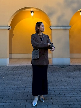 「WEGO（ウィゴー）のアイテム（ジャケット/アウター）」を使った、azuさん（レディース・159cm）の春コーディネート