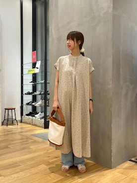 「柄物」｜chikaさん（レディース・163cm）の夏コーディネート